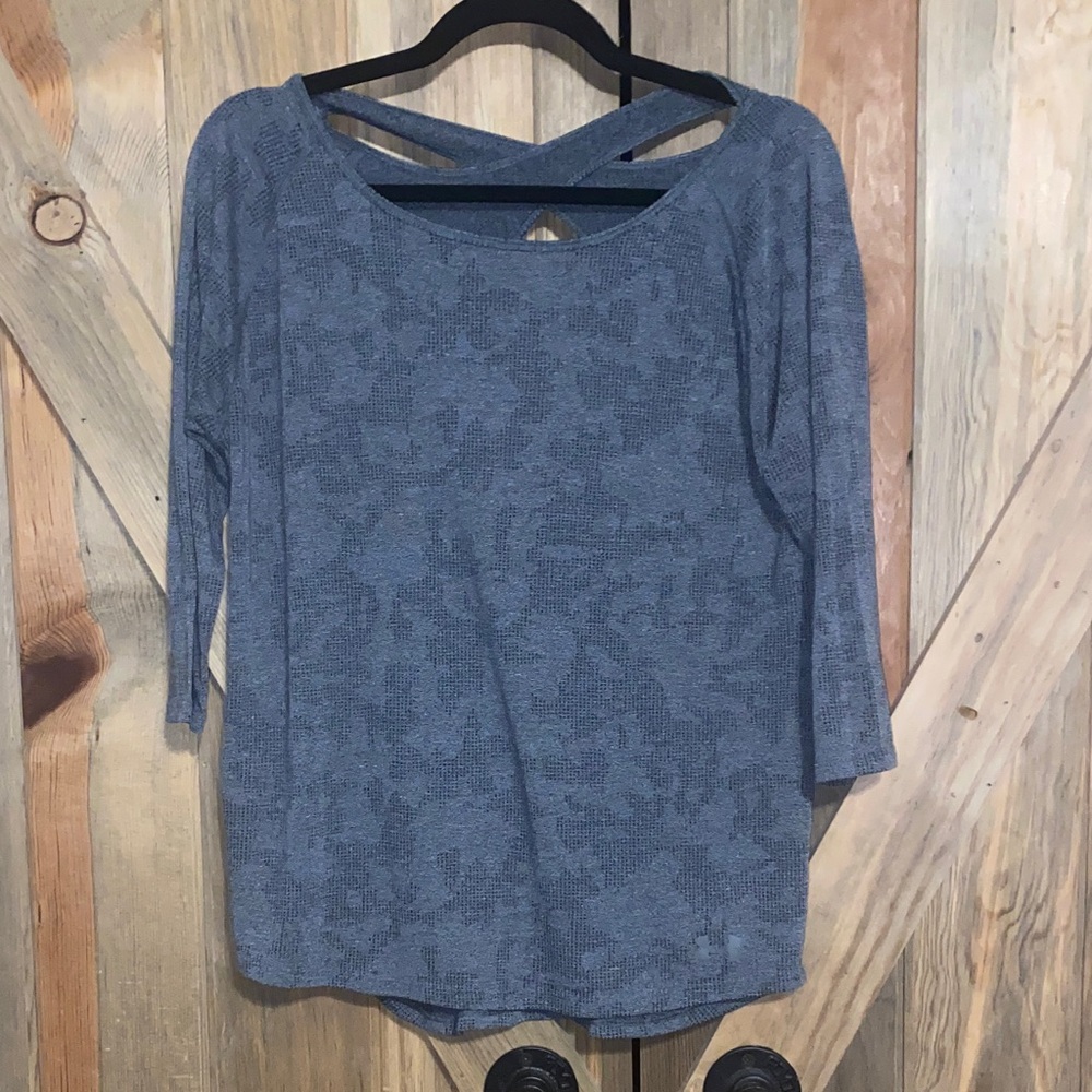 Women's Gray Workout Top